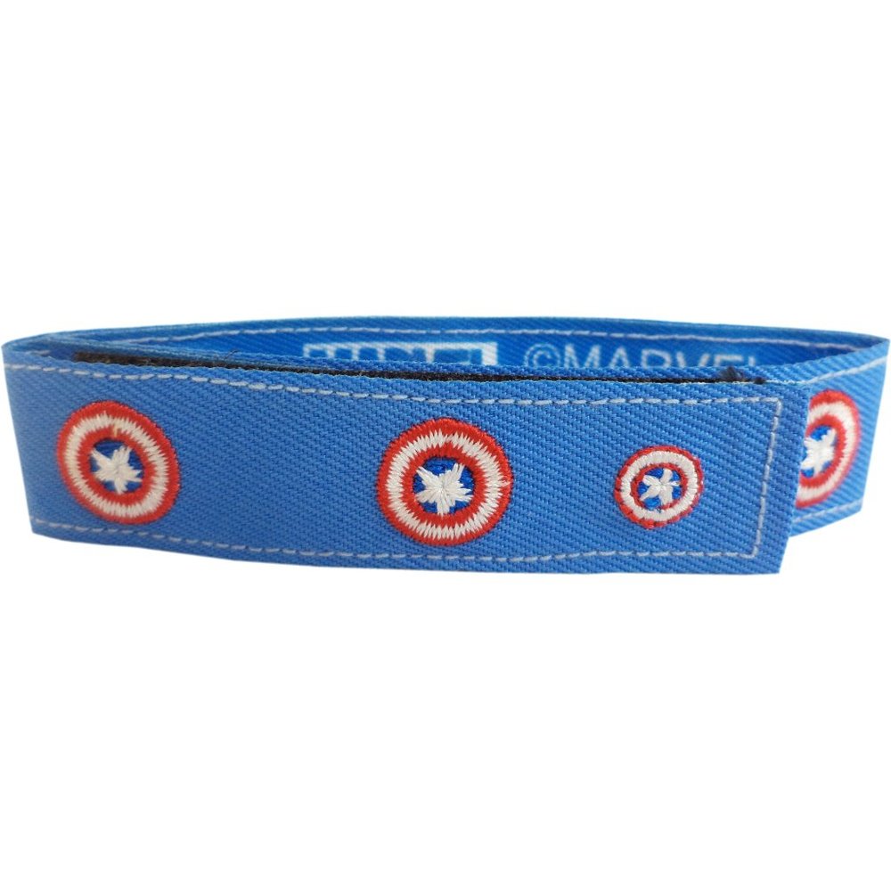 Marvel Comics' Captain America Shield Logo Embroidered Wristband
